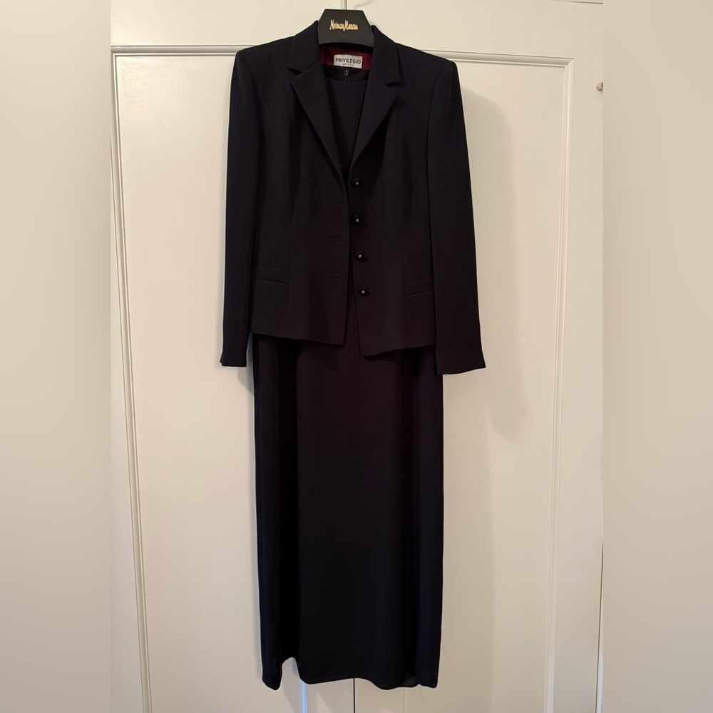 PRIVILEGIO Black Dress Suit
